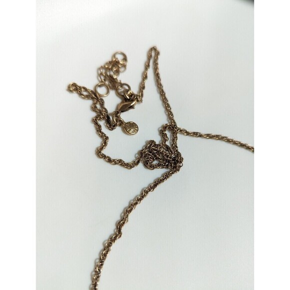 J Crew Vintage Beaded Flower Burst Gold Tone Necklace - Picture 6 of 6